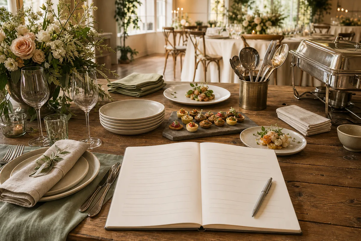 Devis de traiteur pour un mariage : ce que couvre chaque ligne
